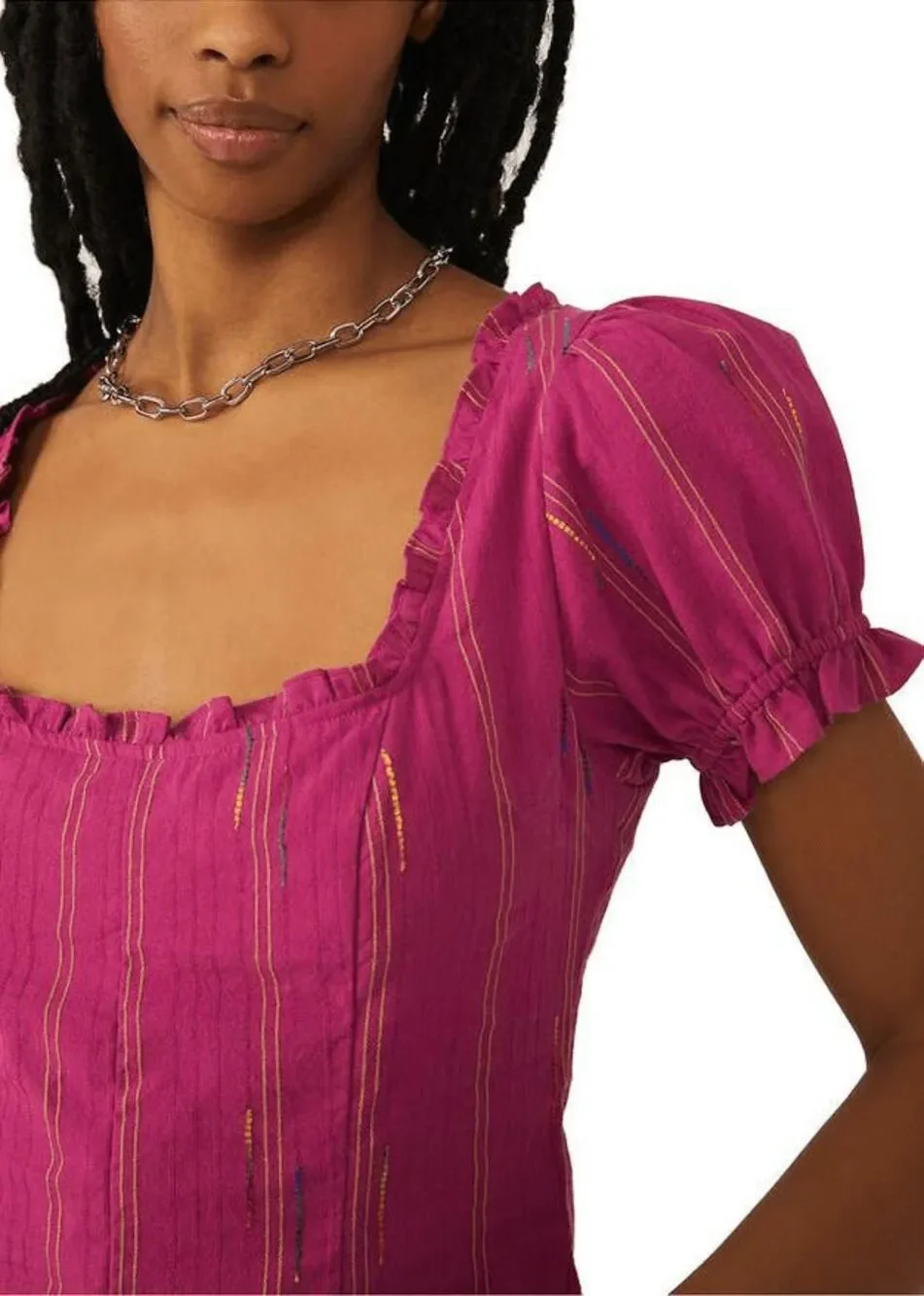 NEW Free People Pink Seatonin Corset Top Women’s Small